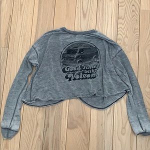 Volcom Crew Neck Cropped Sweater